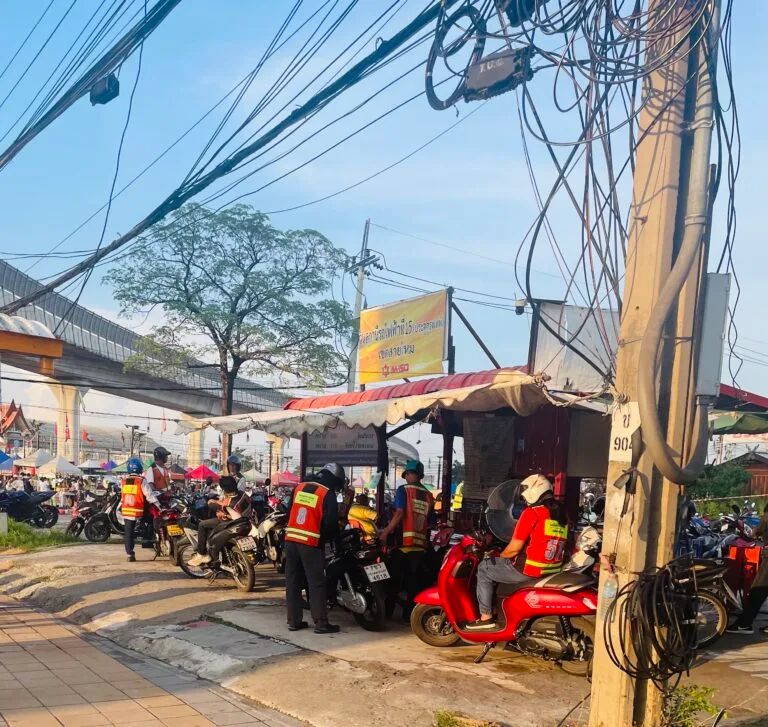 Scooter Taxi in Bangkok, Thai for Transportation